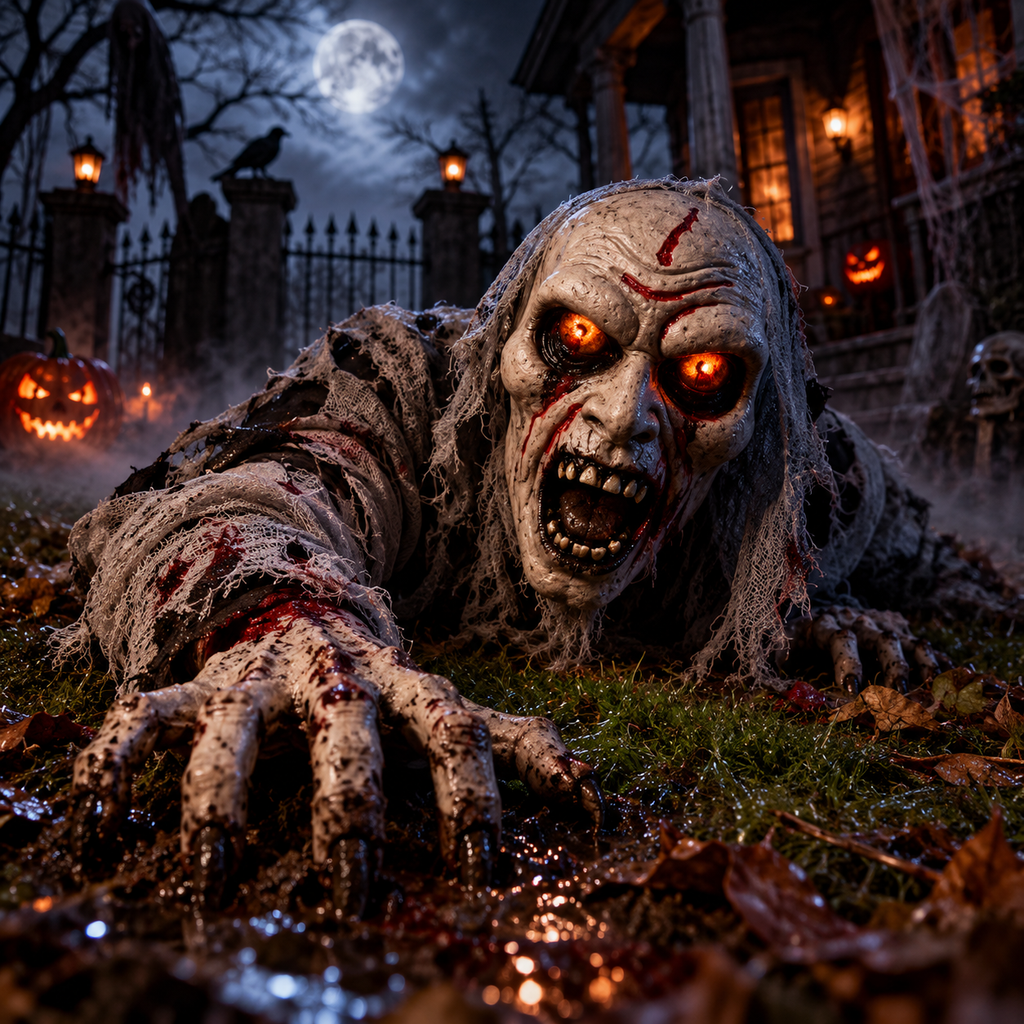 Haunted Ghoul Halloween Yard Decoration