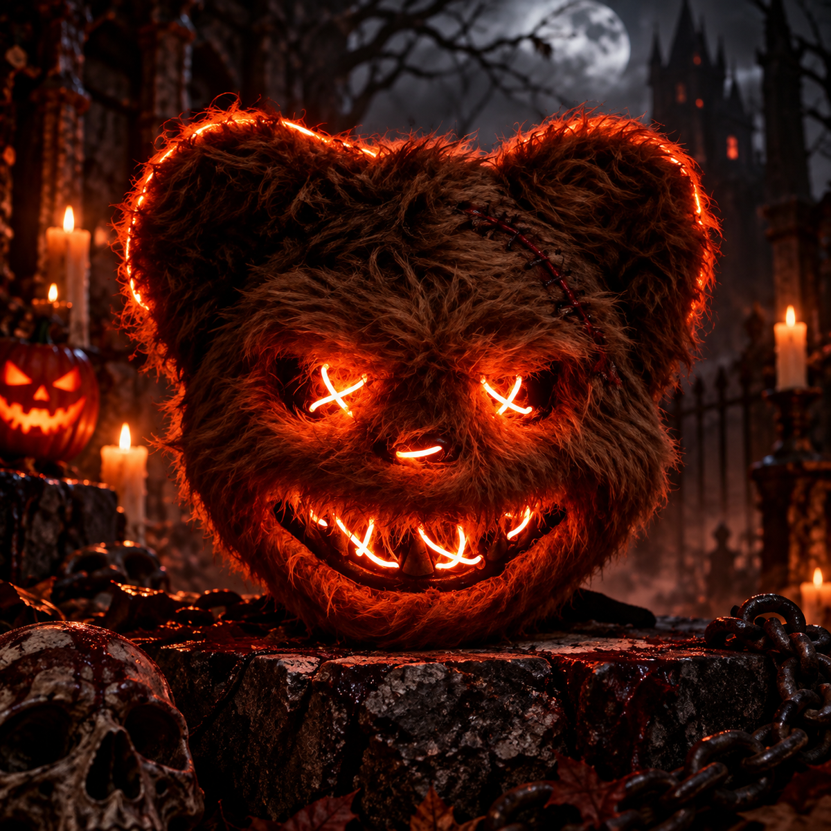 Creepy Bear Halloween Mask