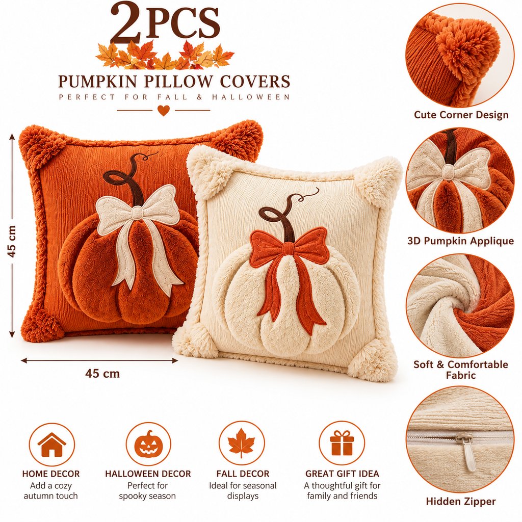 Pumpkin Halloween Pillow Covers