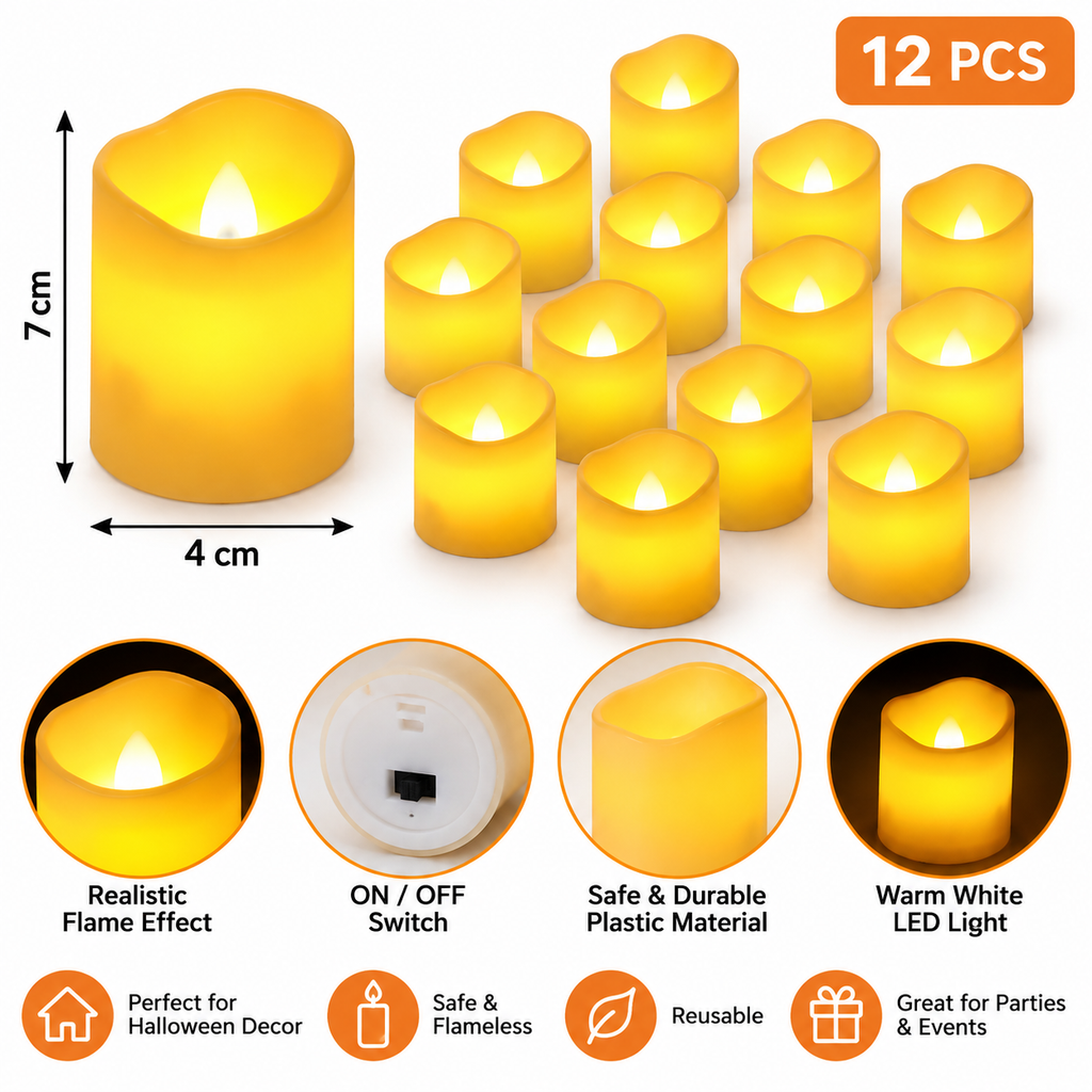 Flameless LED Halloween Candles