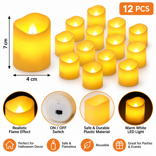 Flameless LED Halloween Candles