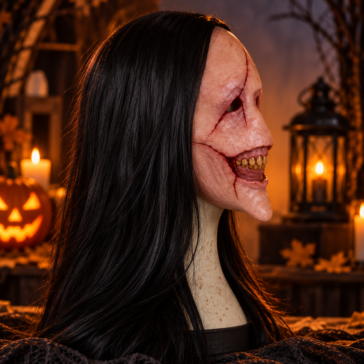 Creepy Smile Halloween Mask