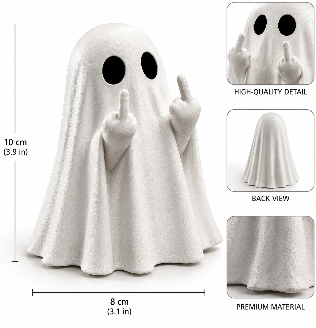 Rude Ghost Halloween Decoration