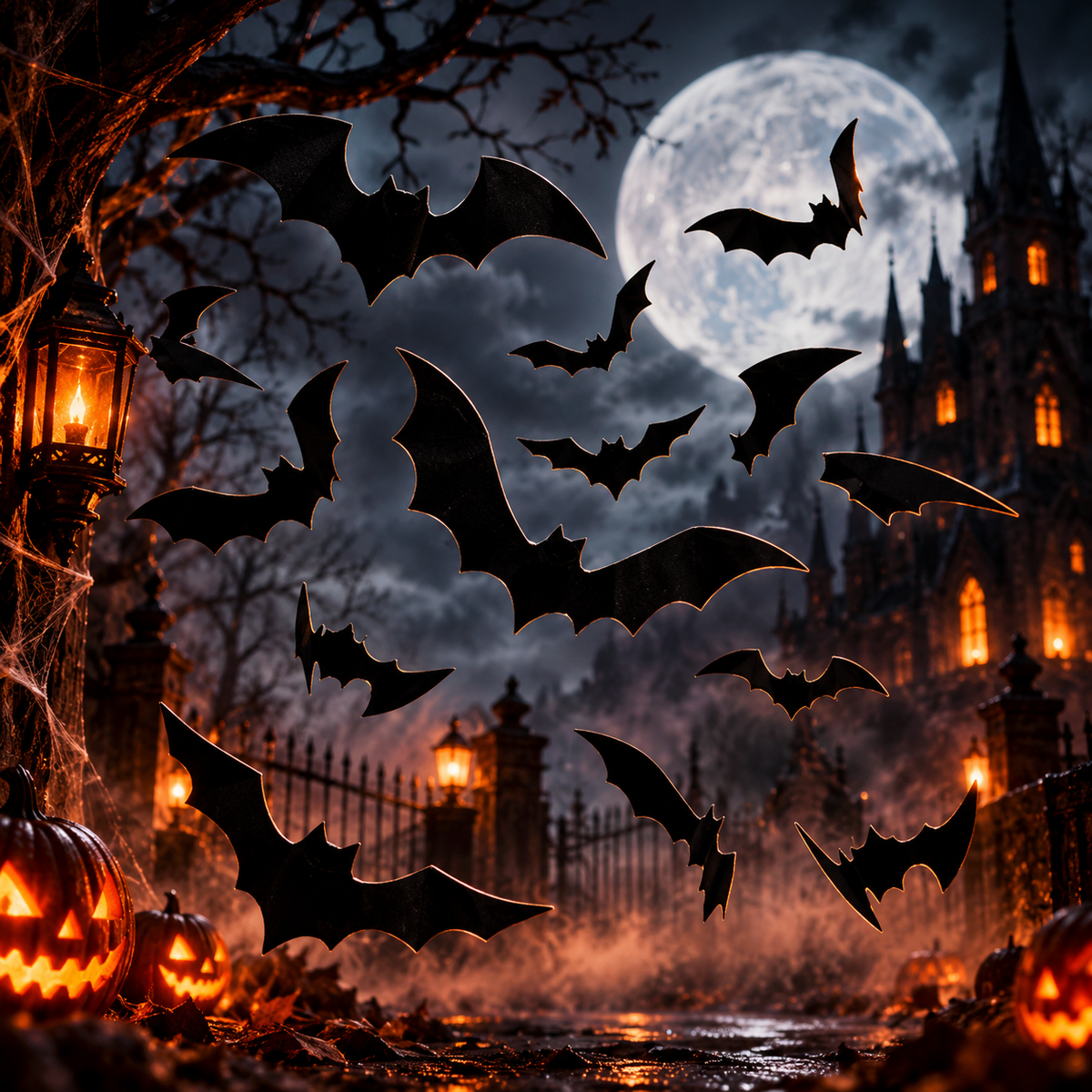 Halloween Bat Wall Set