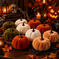 Plush Velvet Halloween Pumpkins