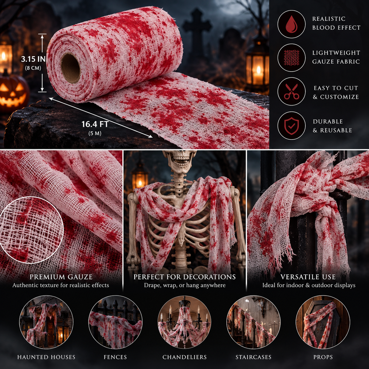 Haunted Skeleton Halloween Decoration