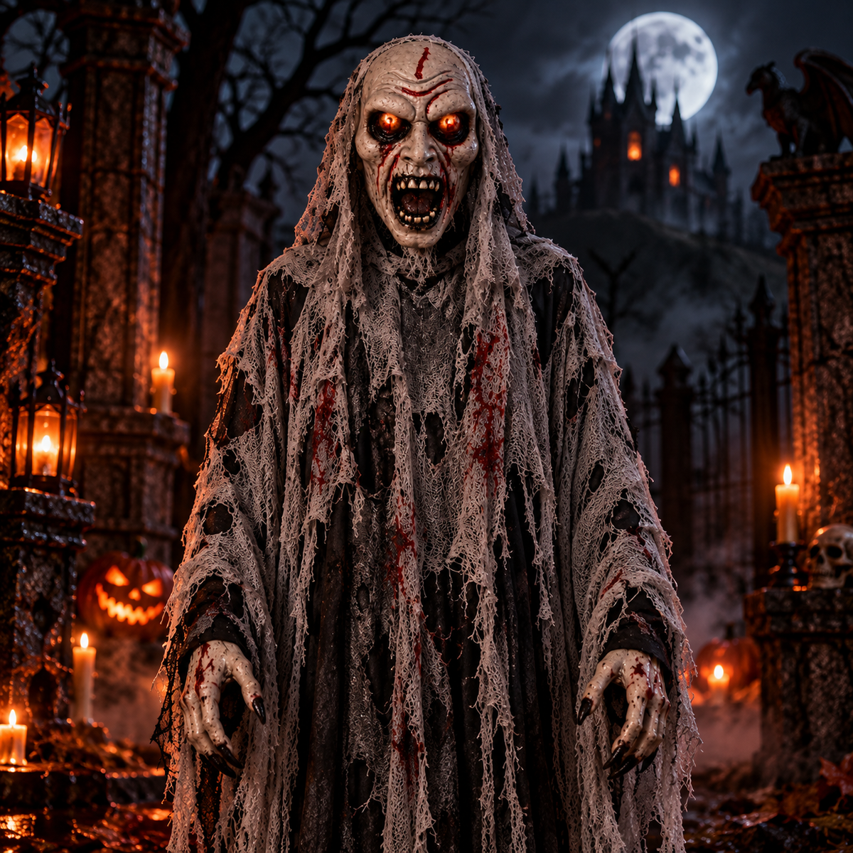 Haunted Ghoul Halloween Yard Decoration