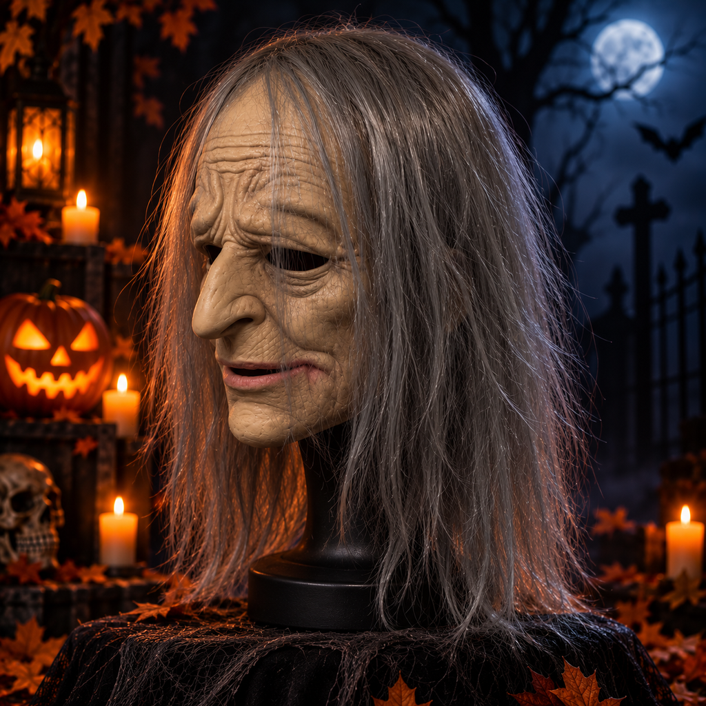 Haunted Witch Halloween Mask