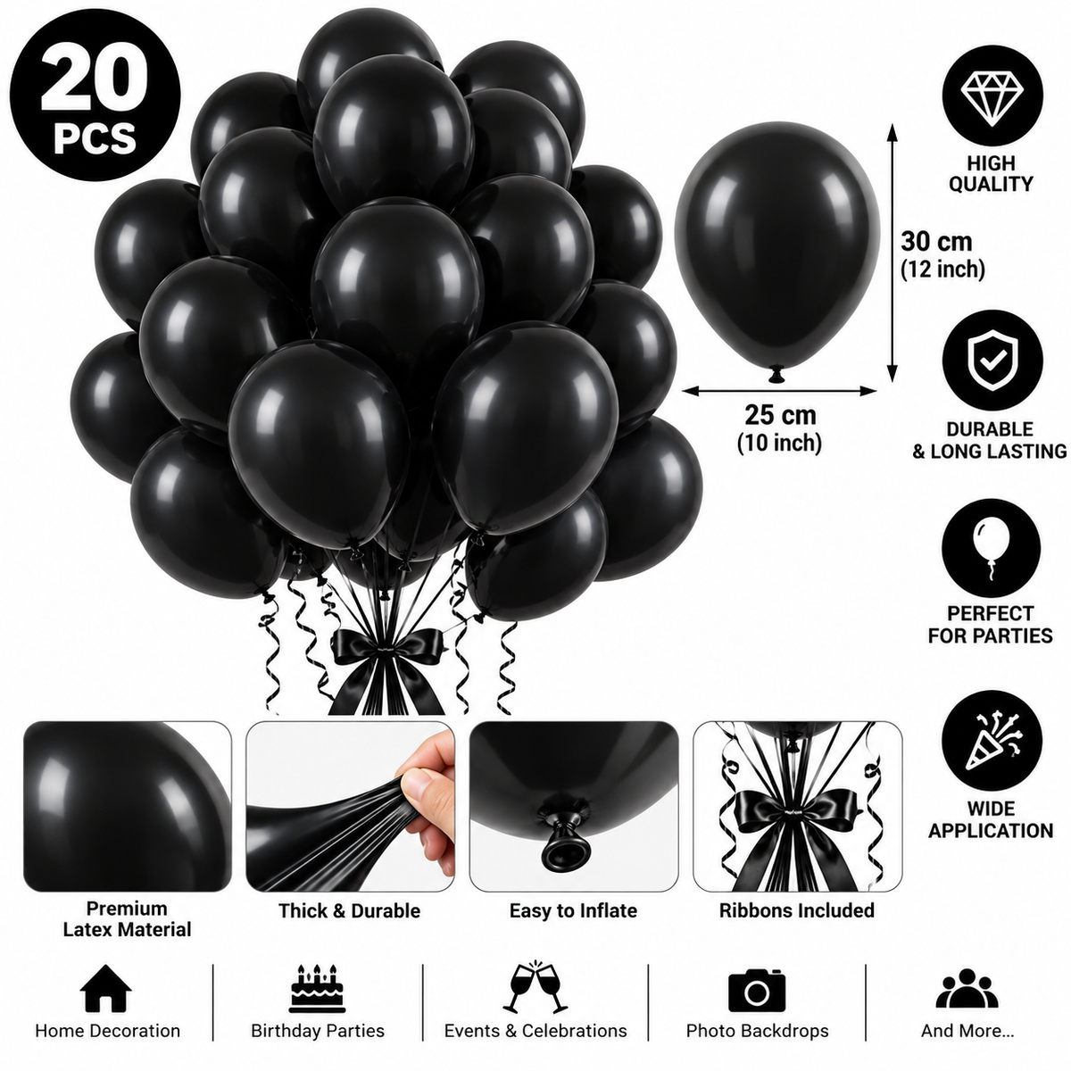 Black Halloween Balloons