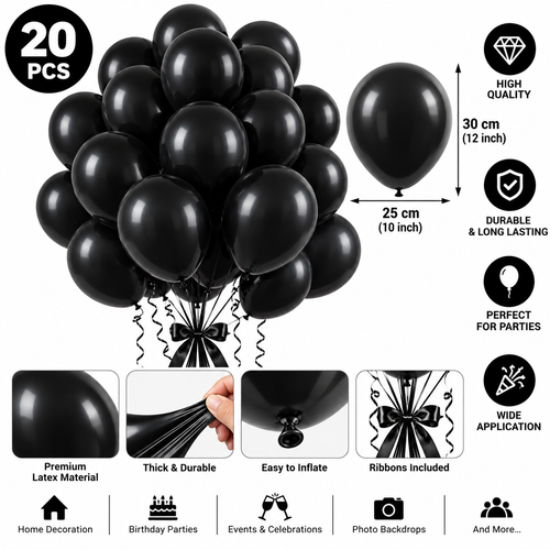 Black Halloween Balloons