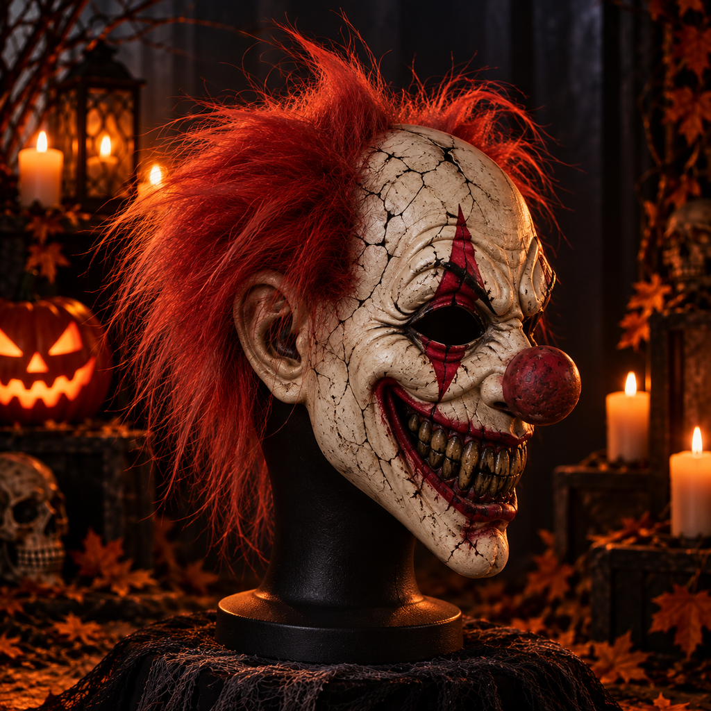 Sinister Clown Halloween Mask