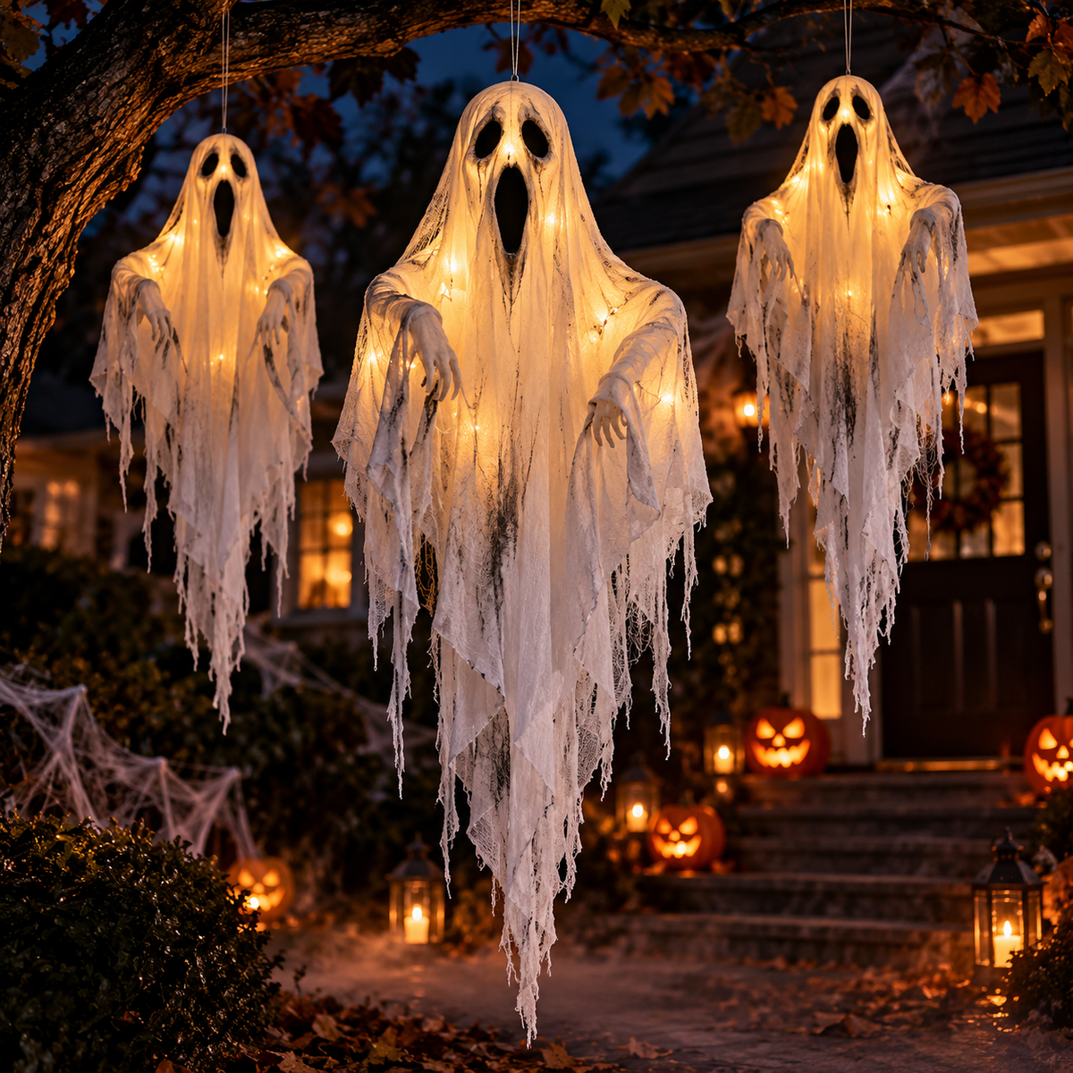 Mini LED Hanging Ghosts
