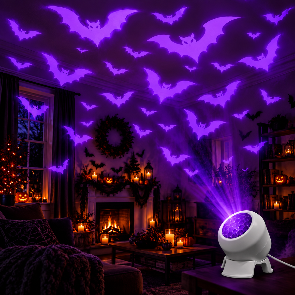 Halloween Bat Projector