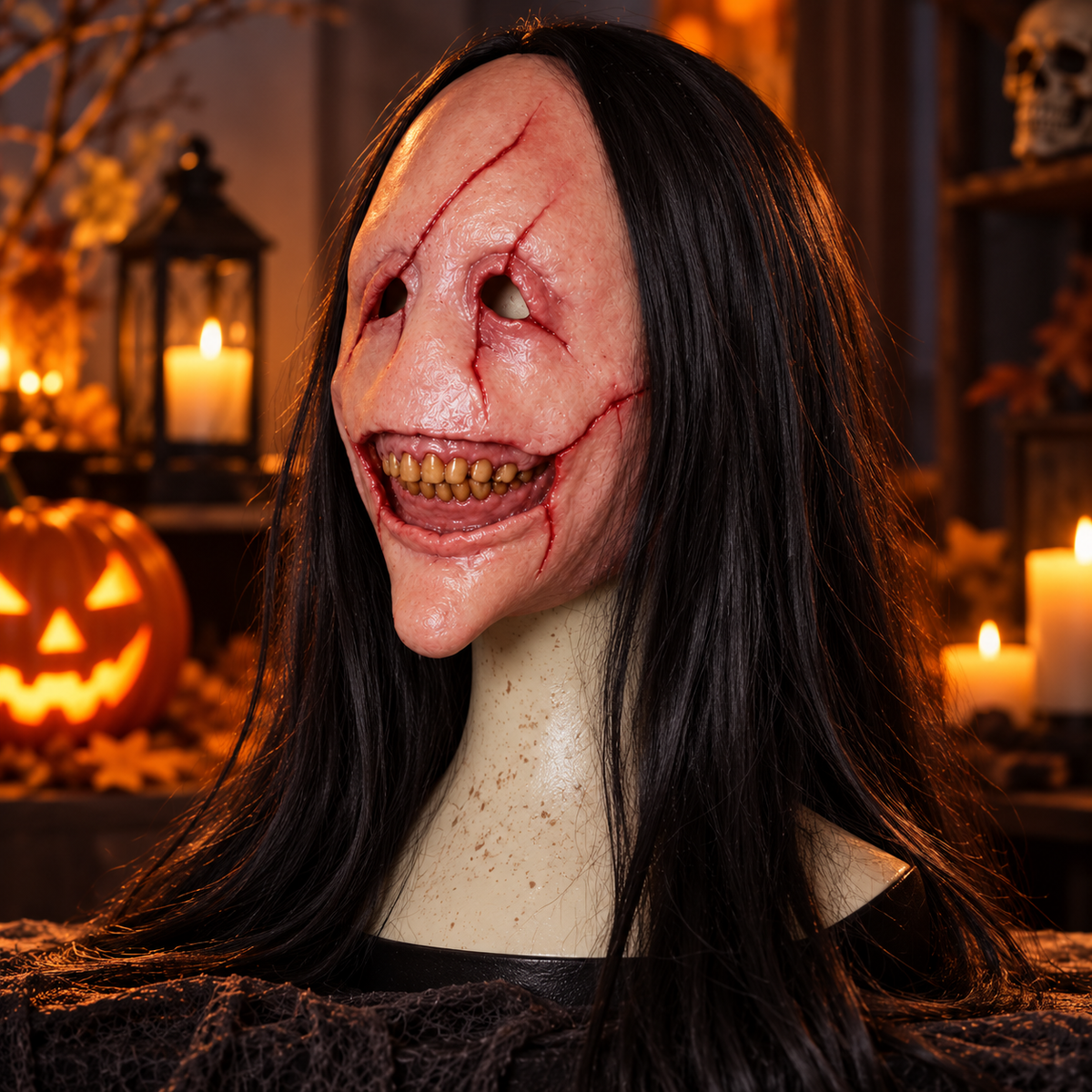 Creepy Smile Halloween Mask
