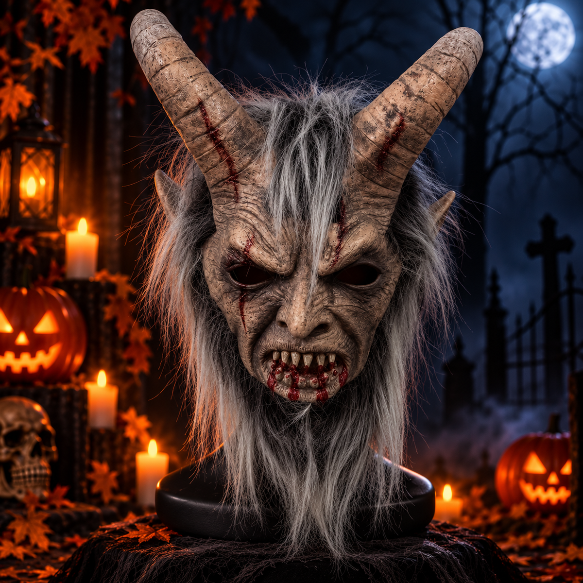 Horned Demon Halloween Mask