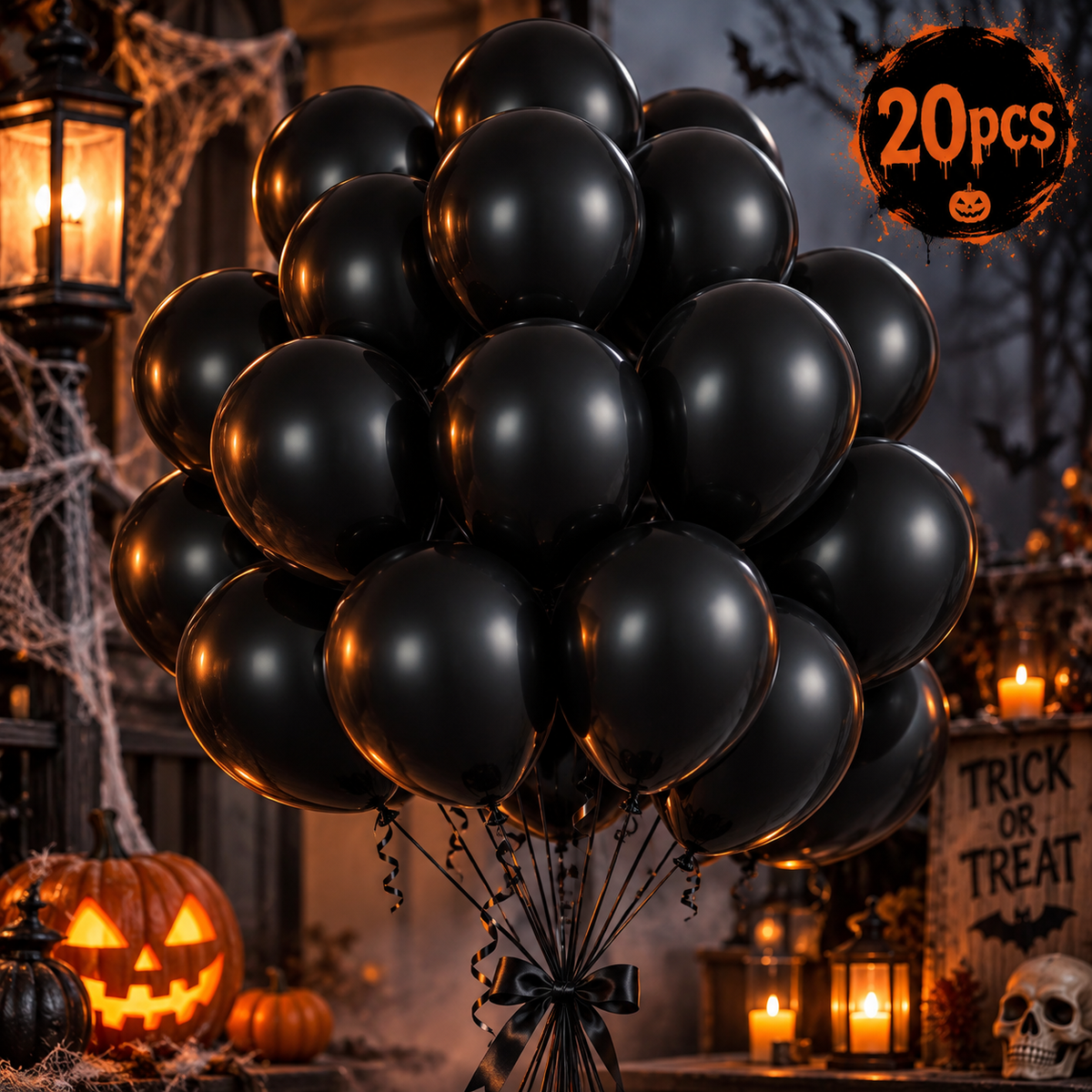 Black Halloween Balloons