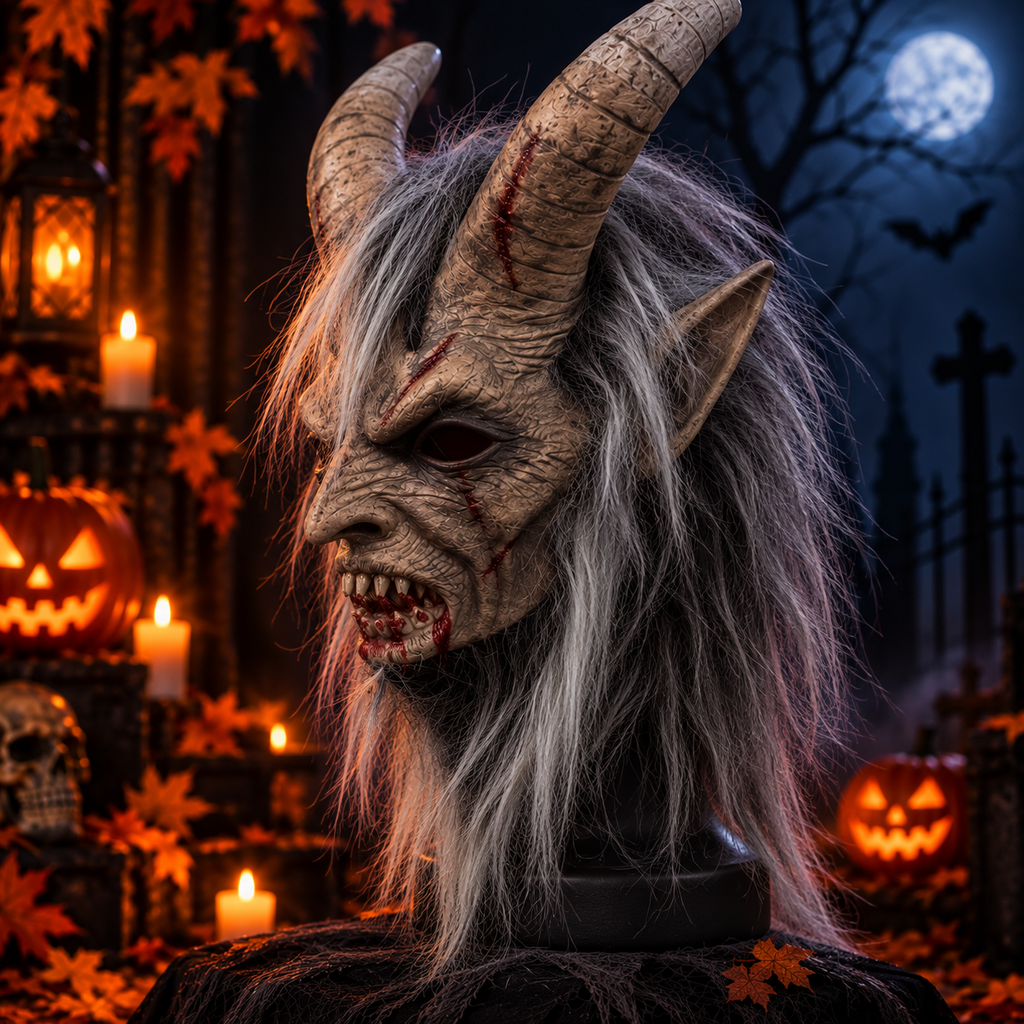 Horned Demon Halloween Mask