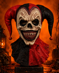 Sinister Jester Skull Bust