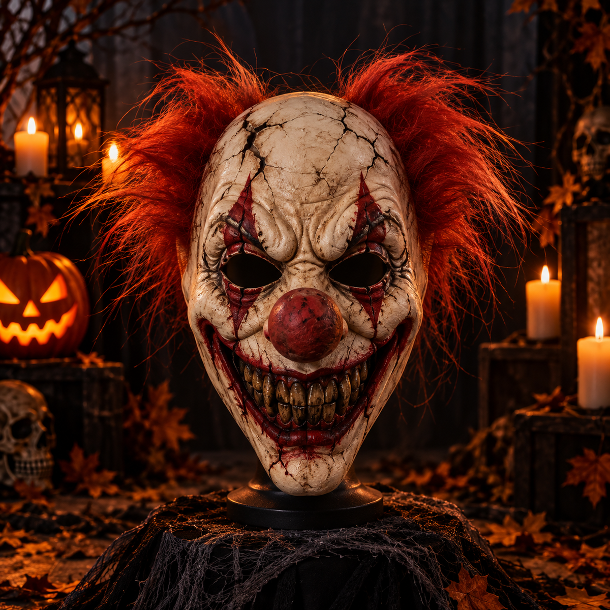 Sinister Clown Halloween Mask