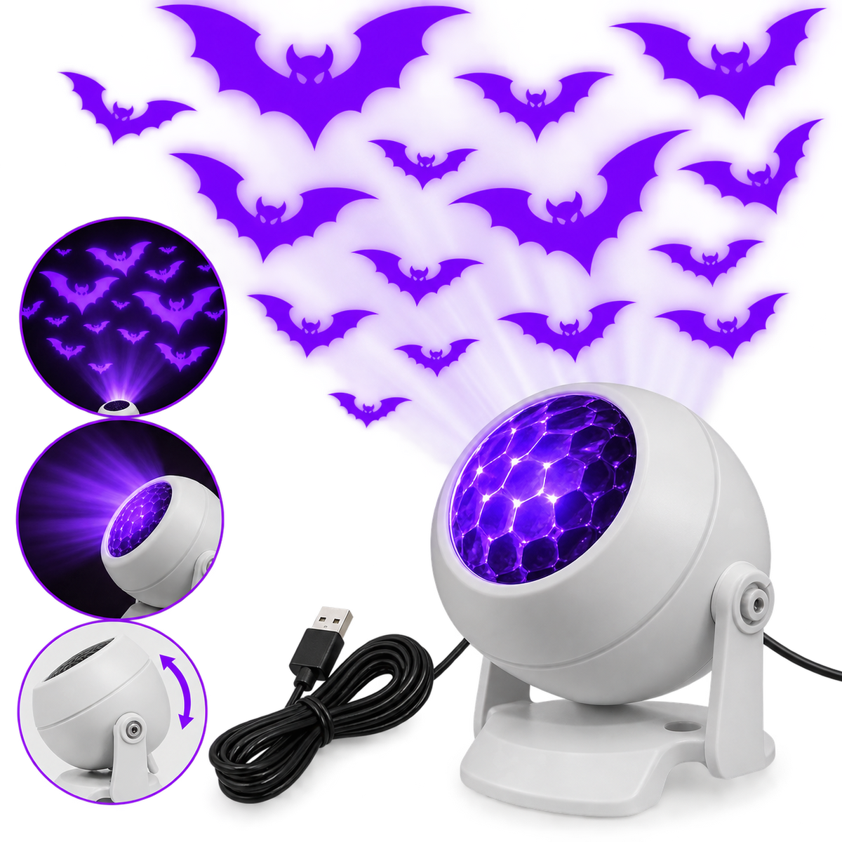 Halloween Bat Projector
