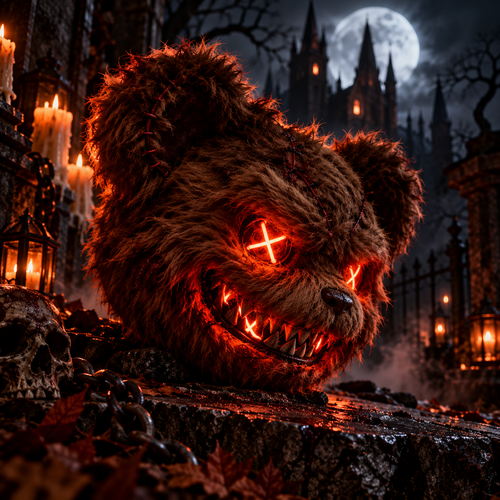 Creepy Bear Halloween Mask