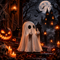 Rude Ghost Halloween Decoration