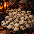Mini Halloween Skull Decorations – 25 Piece Set