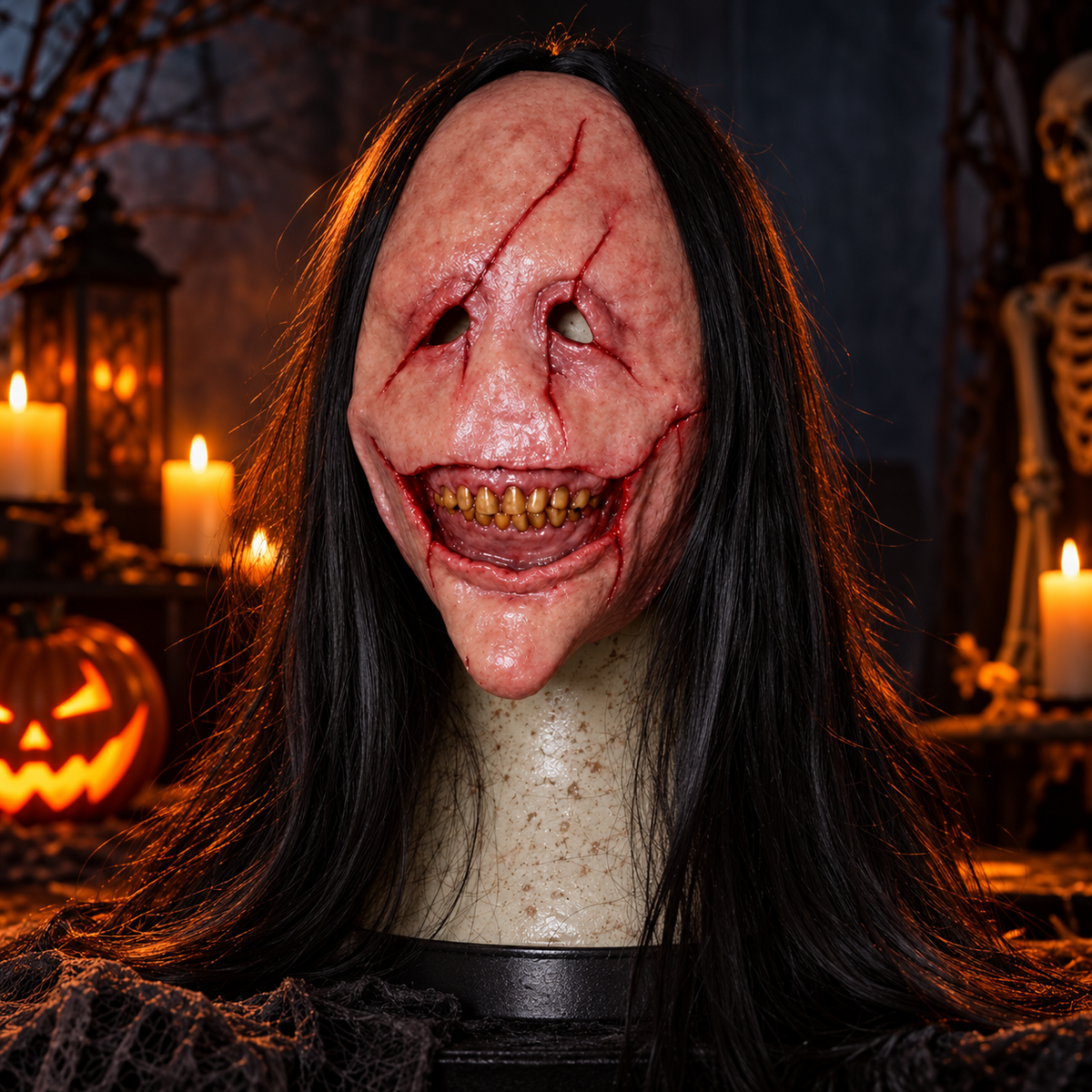 Creepy Smile Halloween Mask