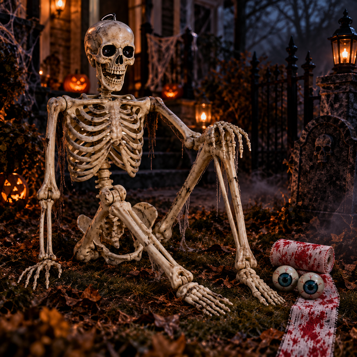 Haunted Skeleton Halloween Decoration