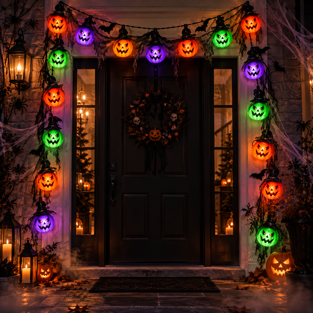 Halloween Pumpkin String Lights